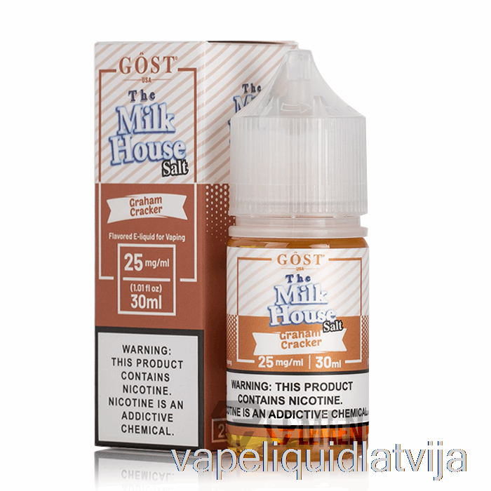 Graham Krekinga Sāļi - Piena Māja - Gost Tvaiki - 30 Ml 50 Mg Vape šķidrums